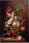 unknow artist Floral, beautiful classical still life of flowers.106 oil painting on canvas